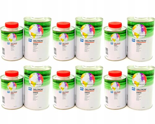 Lakier bezbarwny z utwardzaczem PPG D800/E1 1+0,5l Zestaw 6 kompletów