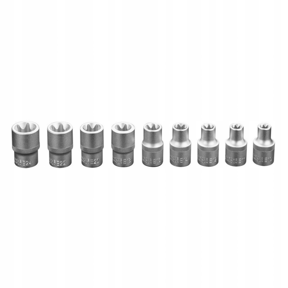 Klucze nasadowe 1/2" Torx, zestaw 9 szt. - obrazek 9