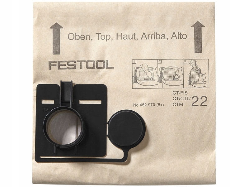 FESTOOL Worek Filtrujący FIS-CT 22/5 452970 5szt. do CT 22 - obrazek 3