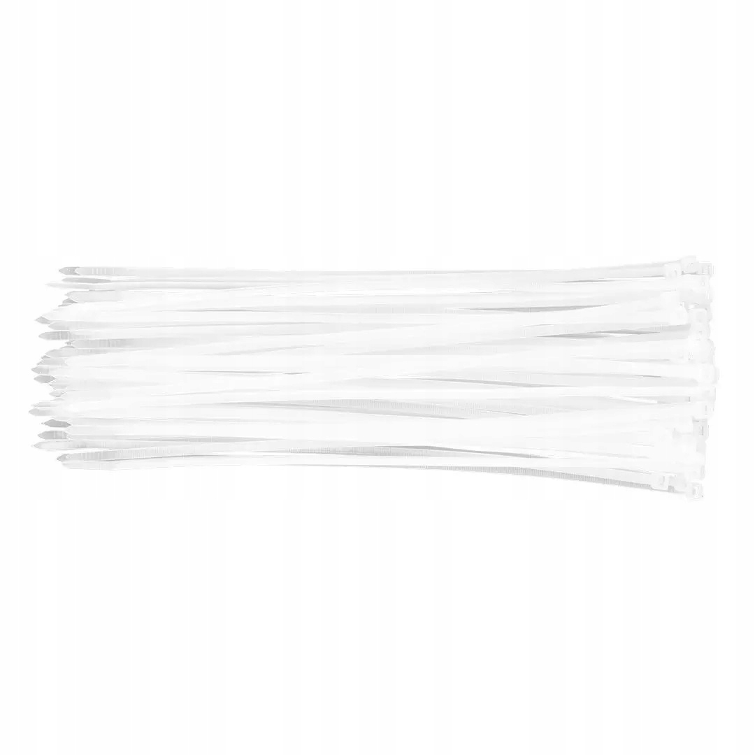 Opaski zaciskowe 4,8mm x 200mm 75szt Zipki Trytytki Białe Neo 01-607