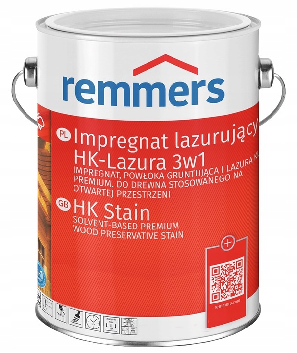 Remmers HK-Lazura impregnat do drewna 5L Kasztan - obrazek 5