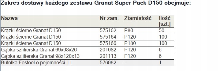 FESTOOL 578132 Granat Super Pack D150 - obrazek 2