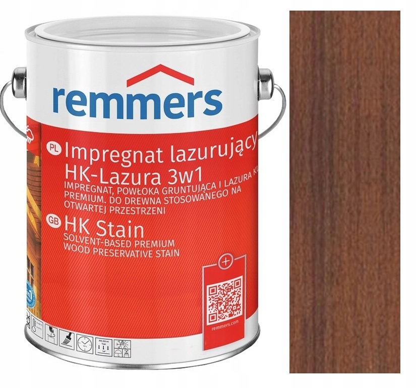 Remmers HK-Lazura impregnat do drewna 5L Kasztan