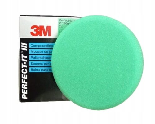 Gąbka polerska 3M 50487 zielona 150 mm na rzep